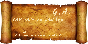 Göndöcs Adelina névjegykártya